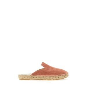 MANEBI Suede Espadrille Mules Women BROWN Sandals